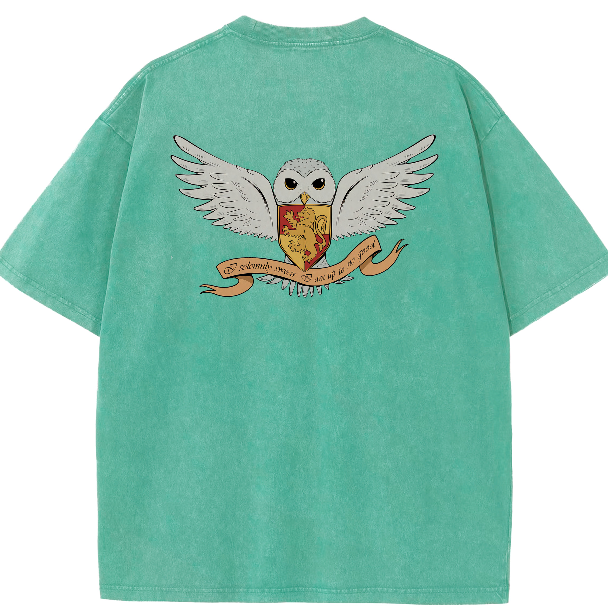 （画像用） Harry Potter ハリー・ポッターシリーズ 綿100% ヴィンテージ風 半袖Tシャツ（背面プリント）